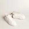 Purestar with white bio-based star and mat green leather heel tab