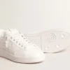 Purestar with white bio-based star and mat green leather heel tab