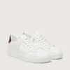 Purestar with white star and burgundy lizard-print heel tab