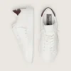 Purestar with white star and burgundy lizard-print heel tab