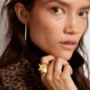 Ring in antique gold color
