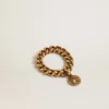 Ring in antique gold color with flexible links