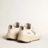 Running Sole in nappa with silver star and gold leather heel tab