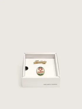Set of two "Frutteria Golden" pins