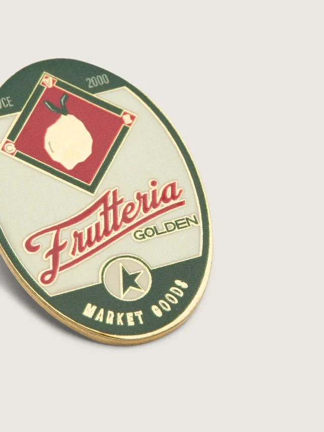 Set of two "Frutteria Golden" pins
