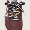 Skins black and white laces with star-shaped snap hook