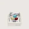 Skins silver laces with four colorful charms