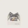 Skins striped laces with gold feather charm