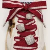 Skins two-tone laces with three silver charms