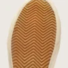 Slide in beige with pink metallic leather star and flash