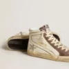 Slide in nappa with glitter star and patent leather flash