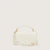 Small Venezia Bag in butter-colored boarded leather with gold details