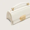 Small Venezia Bag in butter-colored boarded leather with gold details