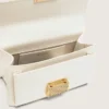 Small Venezia Bag in butter-colored boarded leather with gold details