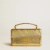Small Venezia Bag in gold metallic leather with gold details