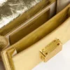 Small Venezia Bag in gold metallic leather with gold details