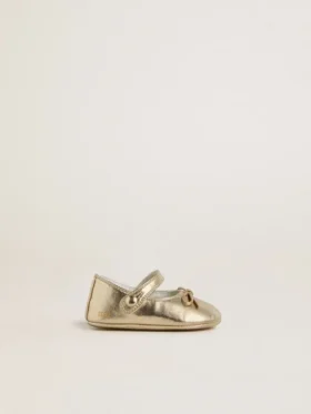 Sofi Baby ballet flats in gold leather