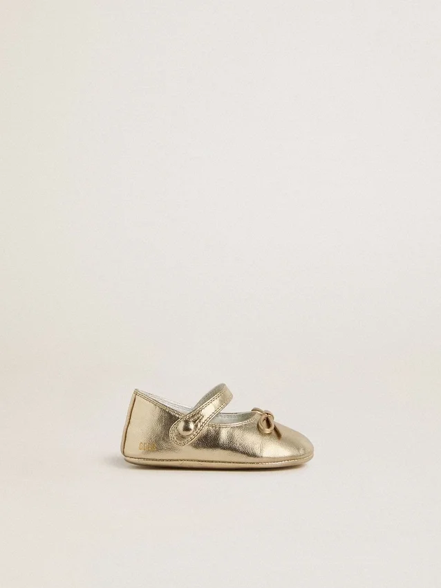 Sofi Baby ballet flats in gold leather