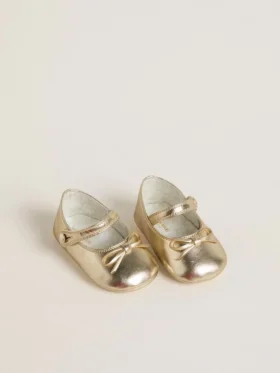 Sofi Baby ballet flats in gold leather