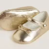 Sofi Baby ballet flats in gold leather