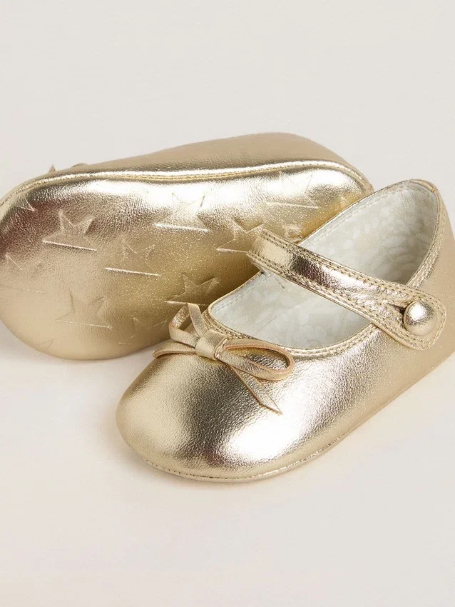 Sofi Baby ballet flats in gold leather