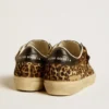 Soul Star in leopard-print pony skin with black nappa leather heel tab and inserts