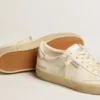 Soul Star in white nappa with metallic silver leather heel tab