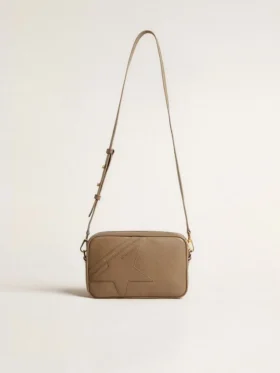 Star Bag in sage-green leather with tone-on-tone star