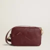 Star Bag in wine-red leather with tone-on-tone star