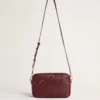 Star Bag in wine-red leather with tone-on-tone star