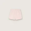 Star girls’ shorts in pink cotton with patch and logo