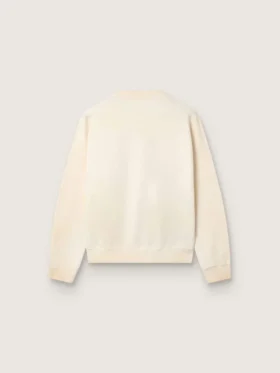 Star unisex cotton sweatshirt in vintage white with VCE embroidered patches