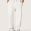 Star unisex sweatpants in gray melange fleece