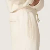 Star unisex sweatpants in vintage white fleece