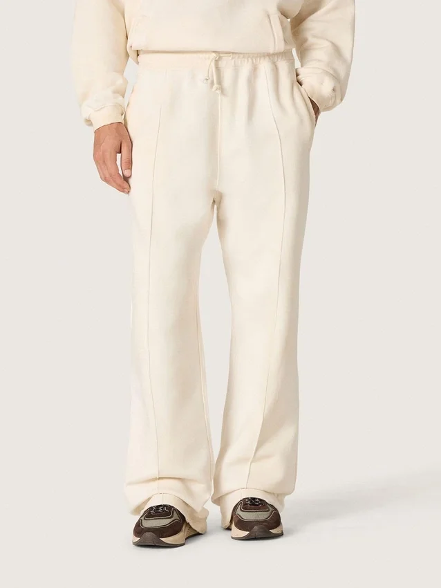Star unisex sweatpants in vintage white fleece