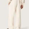 Star unisex sweatpants in vintage white fleece
