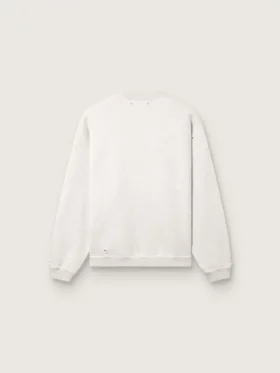 Star unisex sweatshirt in gray melange cotton with ‘Star’ embroidery