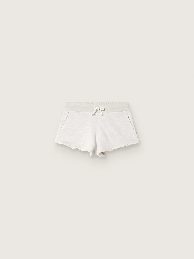 Star women’s shorts in gray melange fleece
