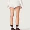 Star women’s shorts in gray melange fleece