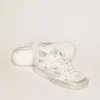 Stardan sneakers in white leather with lived-in treatment