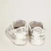 Stardan sneakers in white leather with lived-in treatment