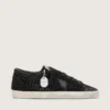 Super-Star in black suede with Swarovski crystals and black suede star