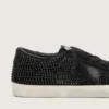 Super-Star in black suede with Swarovski crystals and black suede star