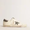 Super-Star in nappa with gray suede star and heel tab