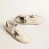 Super-Star in nappa with gray suede star and heel tab