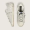 Super-Star in nubuck with Swarovski crystals and ice-gray suede star