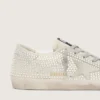 Super-Star in nubuck with Swarovski crystals and ice-gray suede star