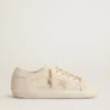 Super-Star in pearl-colored canvas with a tone-on-tone mesh effect star