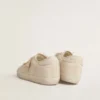 Super-Star in pearl-colored canvas with a tone-on-tone mesh effect star