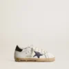 Super-Star Junior in nappa with a printed star and black heel tab